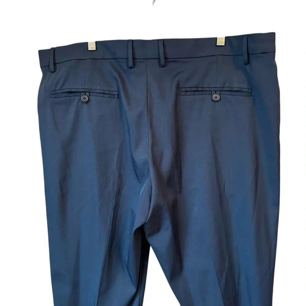 Tahari Men's Navy Classic Dress Pants, 38 x 32